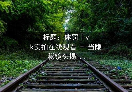 标题:体罚丨vk实拍在线观看 - 当隐秘镜头揭开人性深渊
