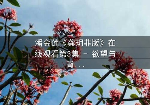 潘金莲《龚玥菲版》在线观看第3集 - 欲望与背叛的致命漩涡