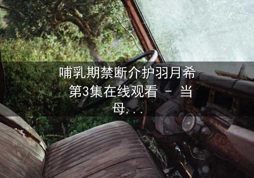 哺乳期禁断介护羽月希 第3集在线观看 - 当母爱与欲望交织,谁能全身而退?