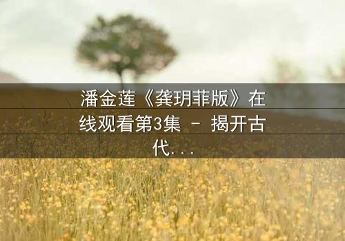 潘金莲《龚玥菲版》在线观看第3集 - 揭开古代女性的禁忌抉择