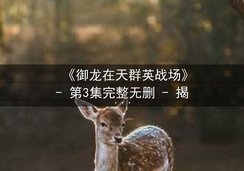 《御龙在天群英战场》- 第3集完整无删 - 揭开隐藏的背叛与荣耀