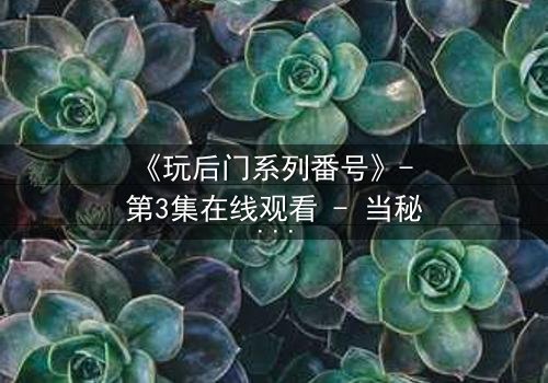 《玩后门系列番号》- 第3集在线观看 - 当秘密成为生存的唯一筹码