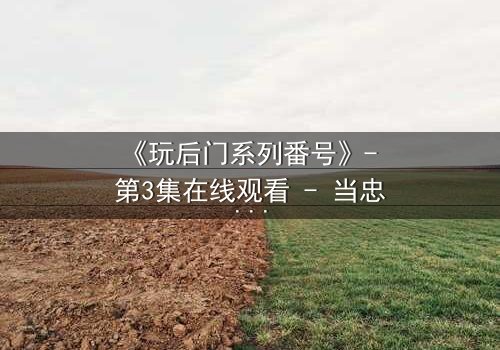 《玩后门系列番号》- 第3集在线观看 - 当忠诚与欲望在暗门后激烈碰撞