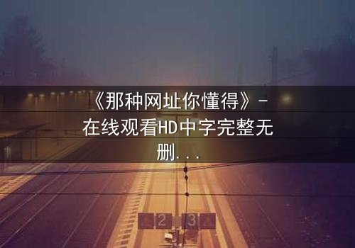 《那种网址你懂得》- 在线观看HD中字完整无删 - 揭开网络隐秘的真相