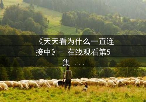 《天天看为什么一直连接中》- 在线观看第5集 - 当网络卡顿揭开人性暗面