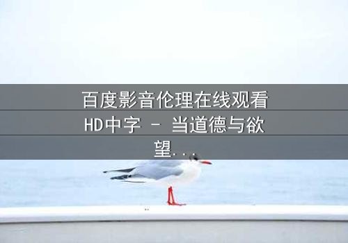 百度影音伦理在线观看HD中字 - 当道德与欲望在数字时代碰撞,谁将主宰你的选择?