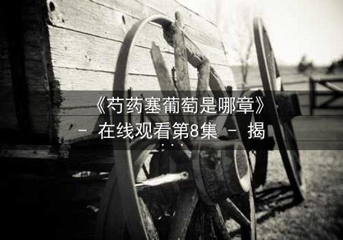 《芍药塞葡萄是哪章》- 在线观看第8集 - 揭秘禁忌之恋的惊心转折