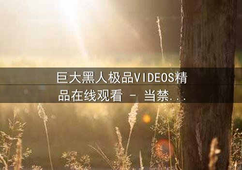 巨大黑人极品VIDEOS精品在线观看 - 当禁忌欲望撕裂人性底线