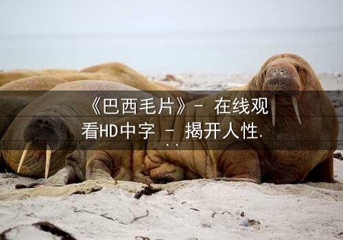 《巴西毛片》- 在线观看HD中字 - 揭开人性最隐秘的欲望